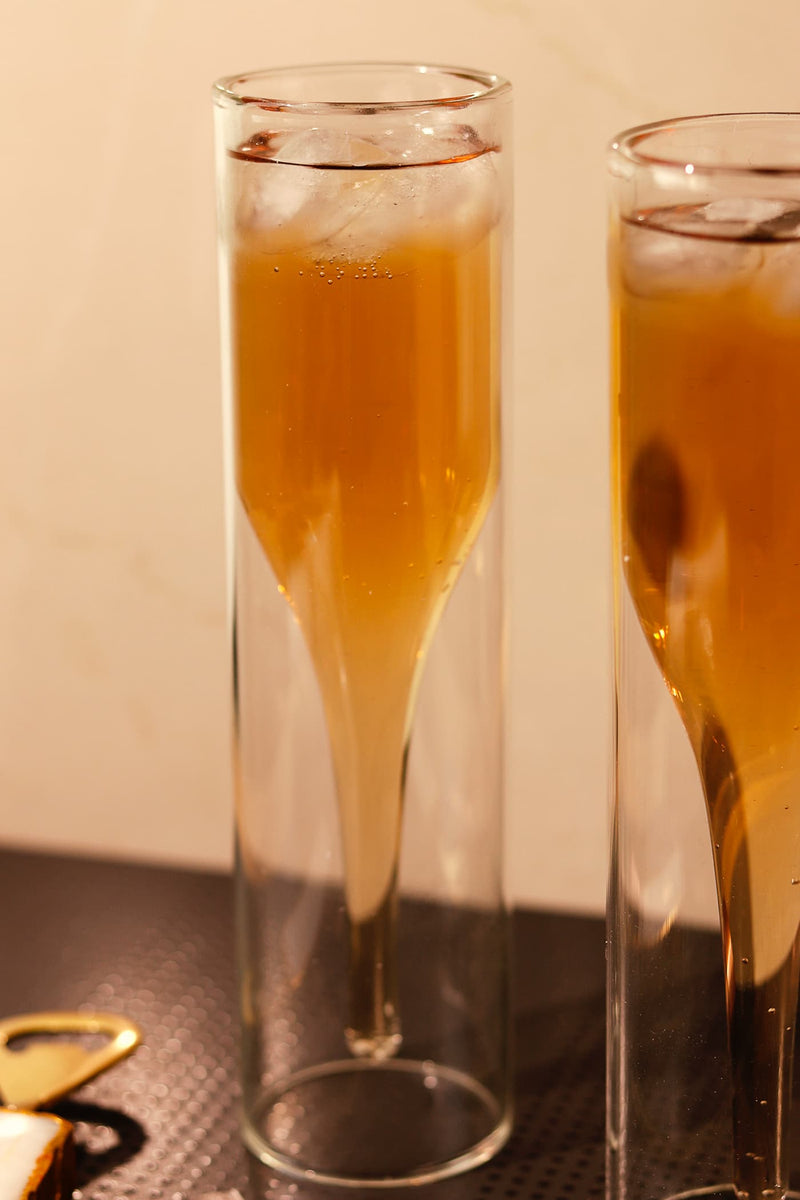 Double Walled Flute Glass Mi Casa Collective