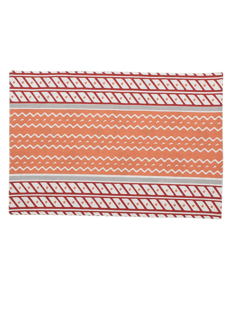Sarovar Cotton Set Of 2 Placemat-Red
