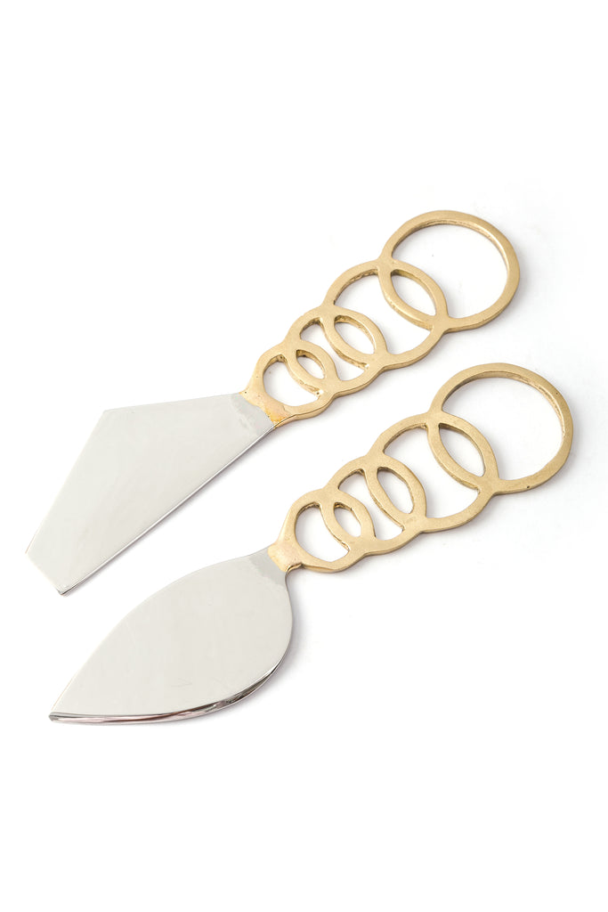 Cheese Knive Set - Springs, Set Of 2 Pcs