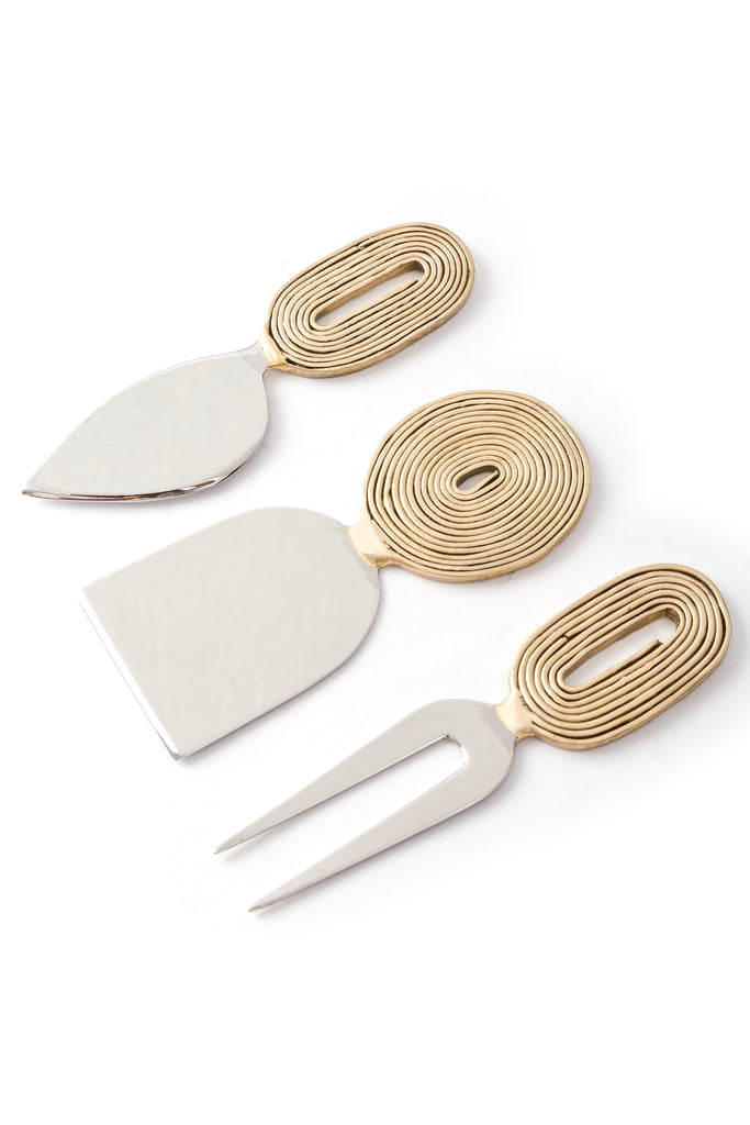 Cheese Knive Set - Trance, Set Of 3 Pcs
