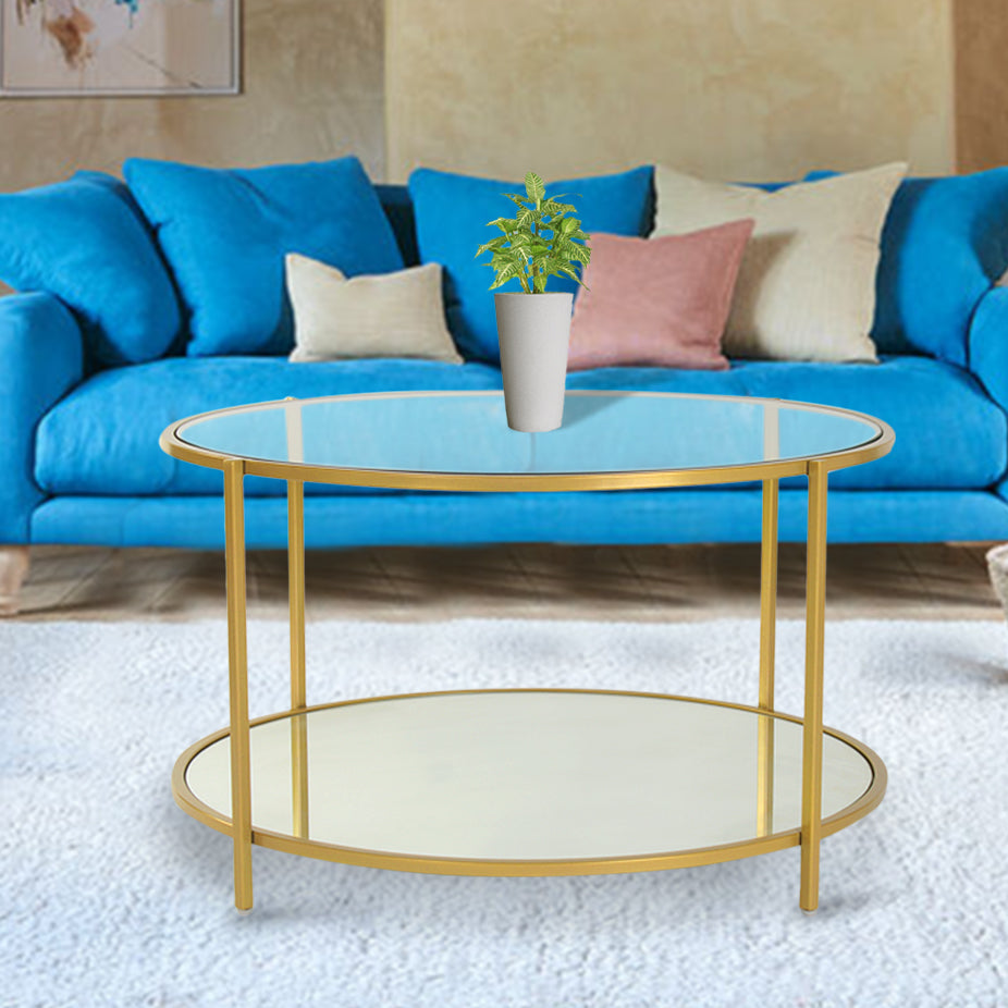 Clayton Round Coffee Table - Claymint® - Online Modern Furniture Store India