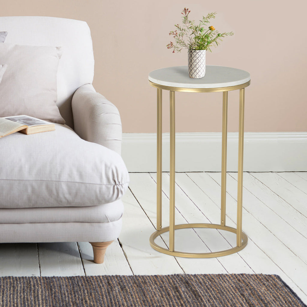 Windsor Marble Side Table - Claymint® - Online Modern Furniture Store India