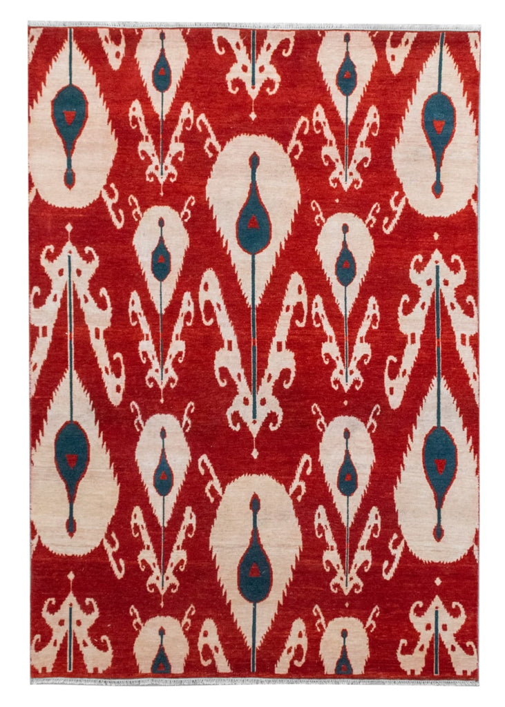 Ikat Alta Hand Knotted Rug