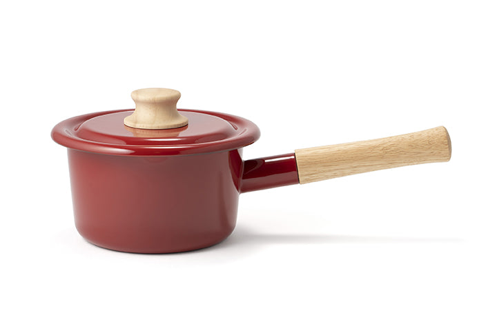 Sauce Pan With Lid - Wine Red (1.2 Ltr)