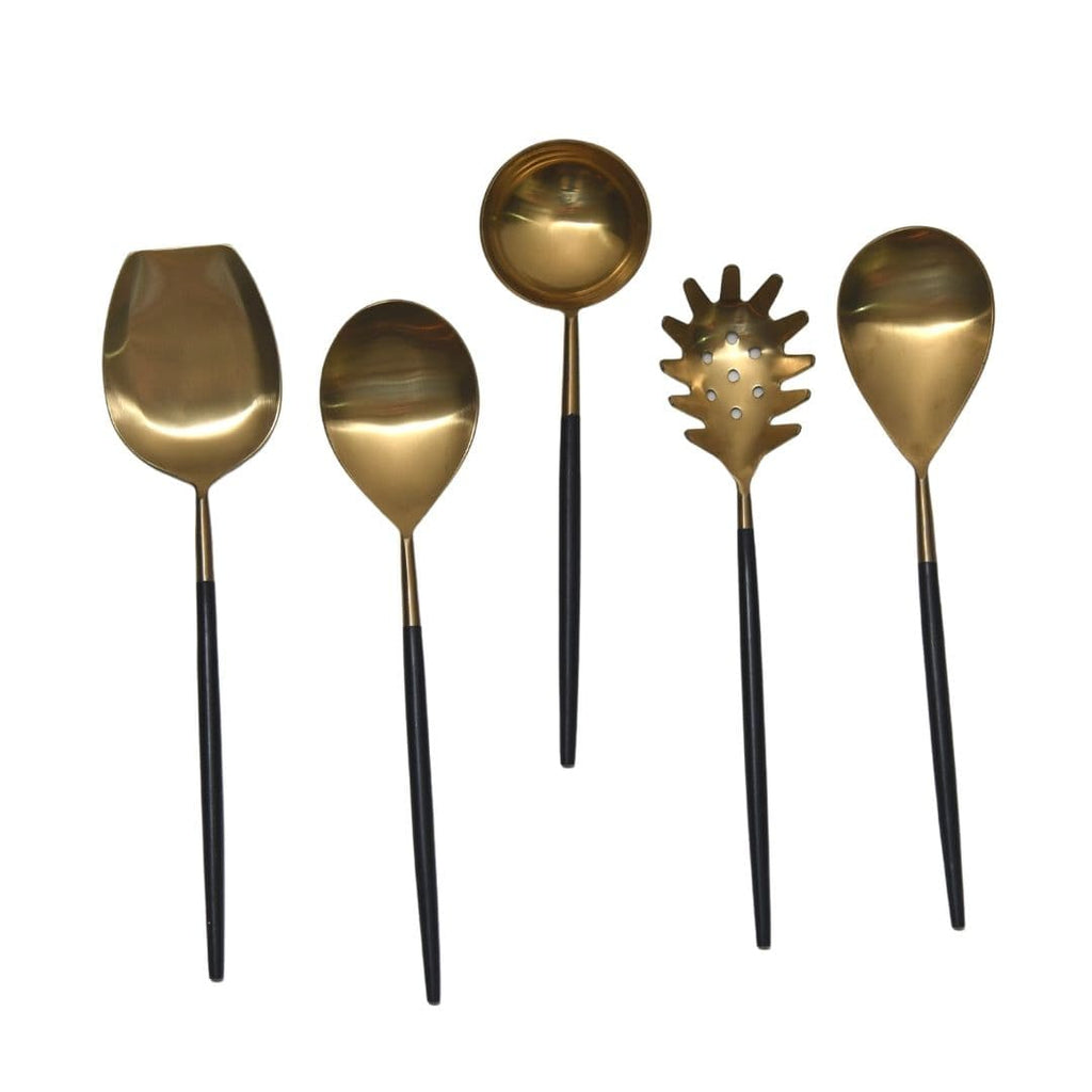 Black & Gold Serving Set