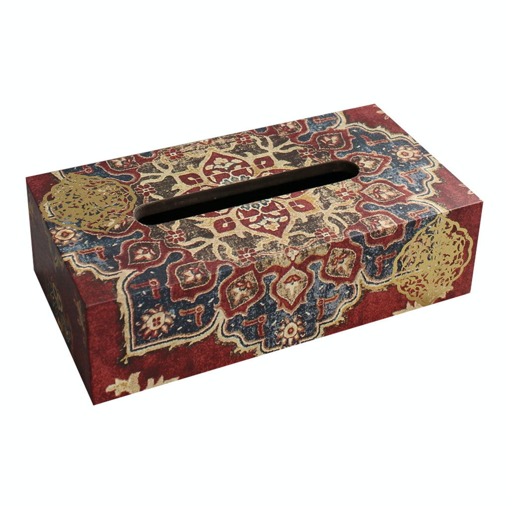 Abeer Tissue Box (Maroon)