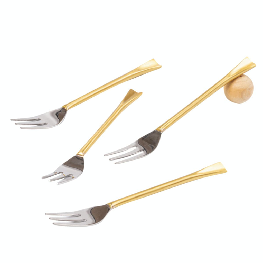 Sona Chaandi Tapas Forks-Set Of 4