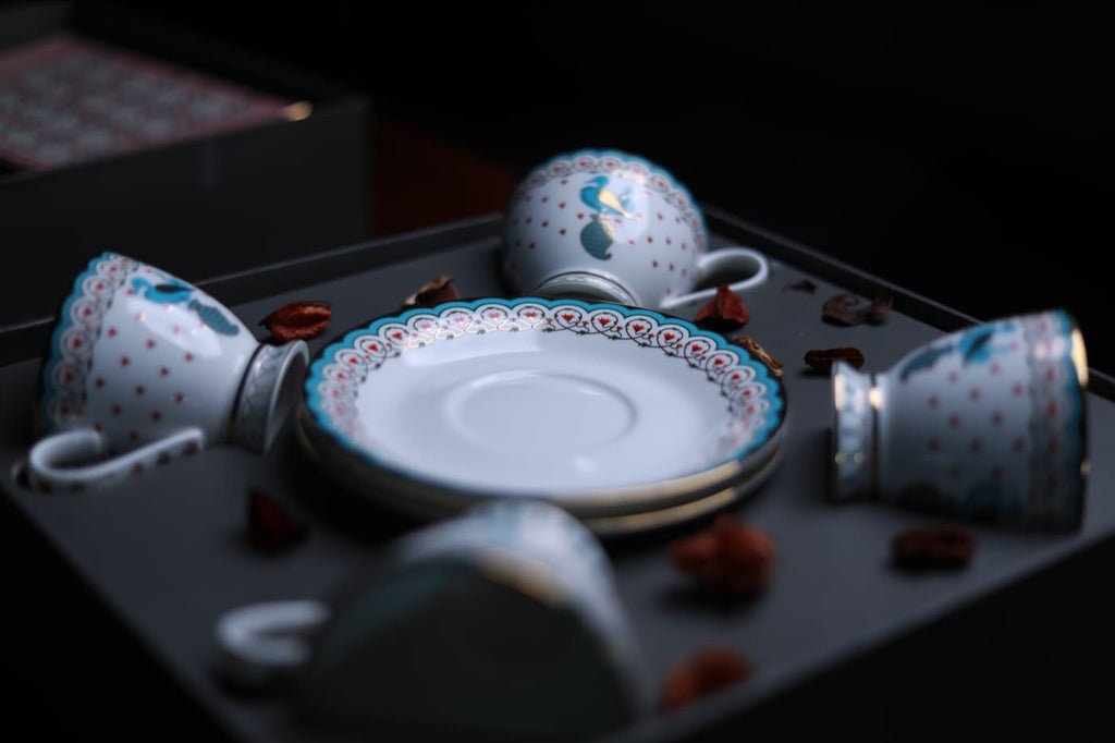 Gift Set – Dasara Set Of 4 Tea Cup And Saucers