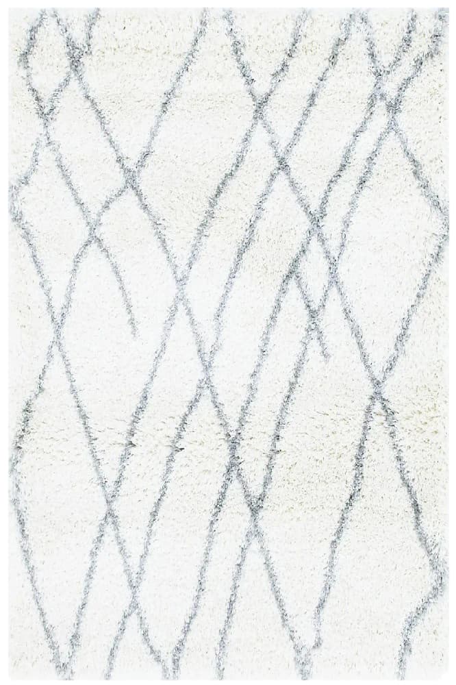 Ivory Geometric Hand Tufted Rug