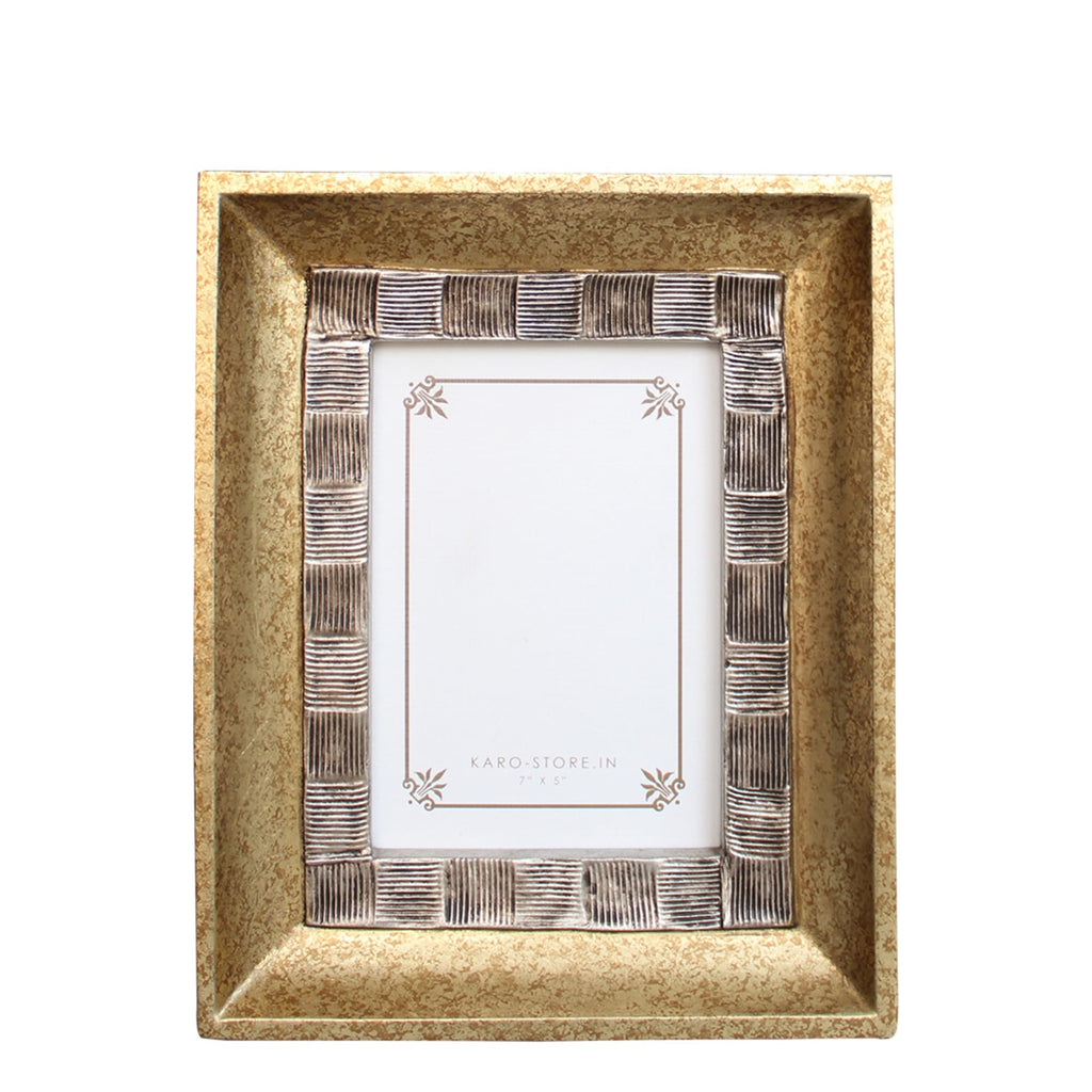 Double Texture Photoframe (Gold)