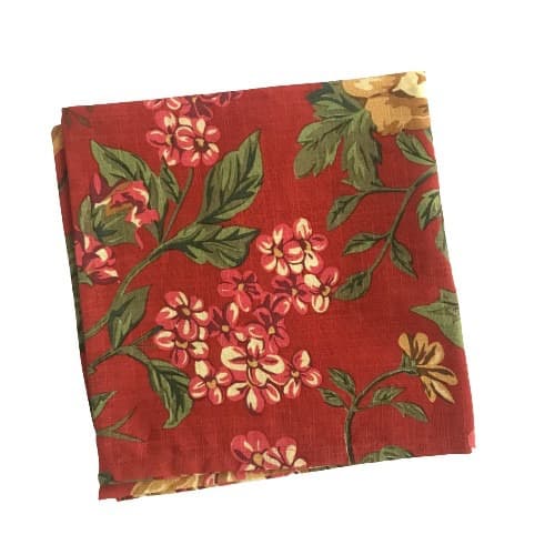 Red Floral Napkin (Set Of 4)