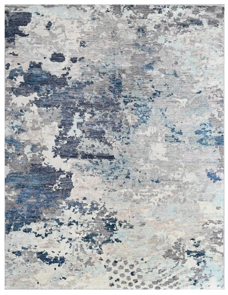 Silver & Turquoise Handknotted Persian Rug