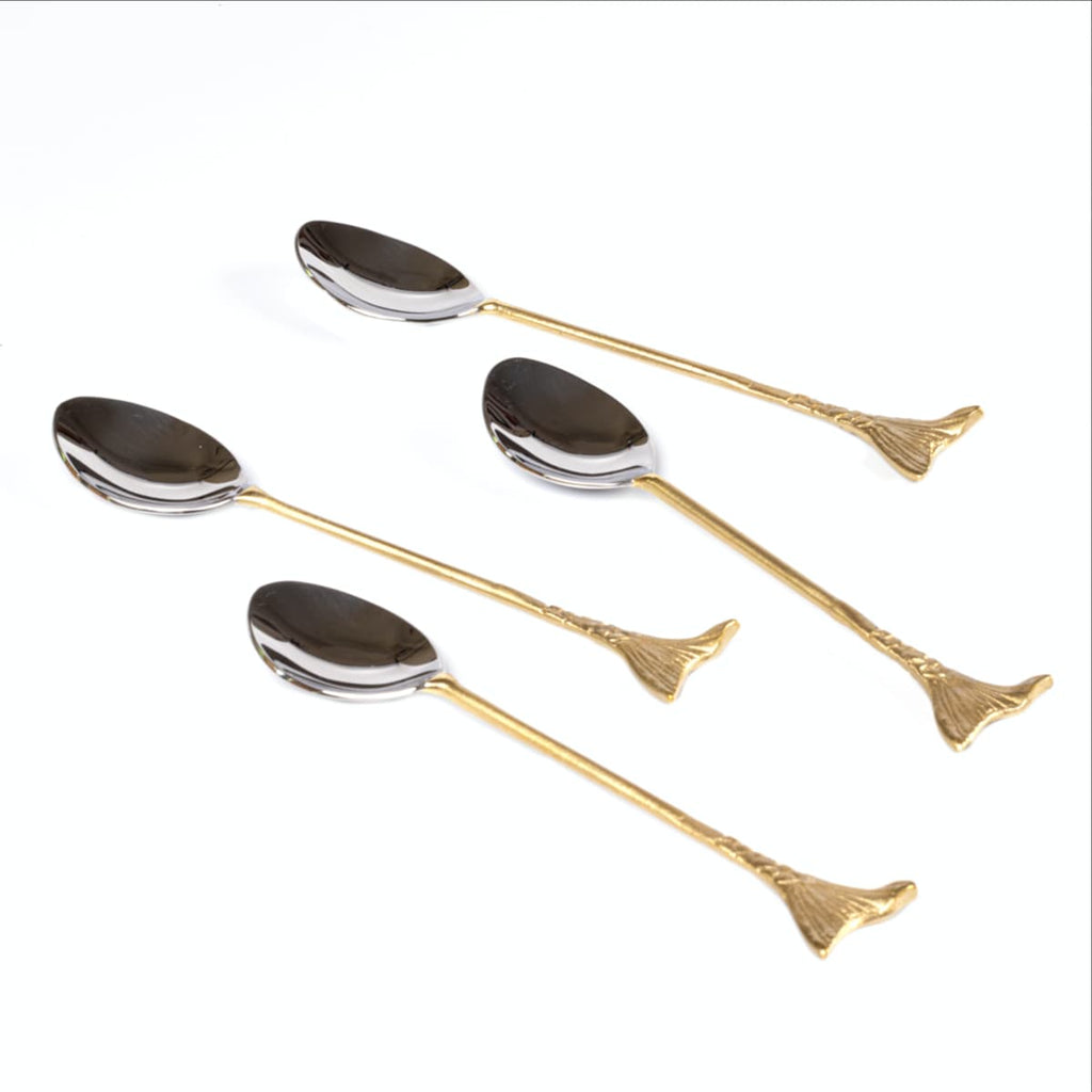 Mermaid Sona Chaandi Dessert Spoons-Set Of 4