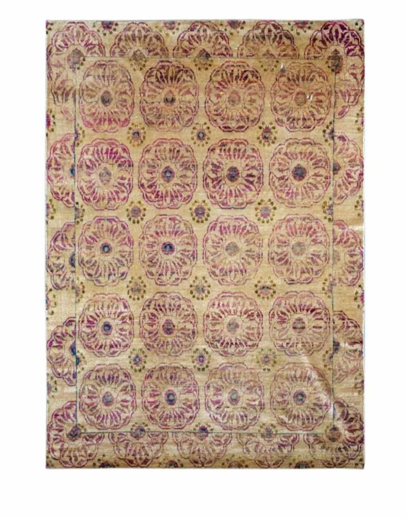 Fushia Suzani Handknotted Rug