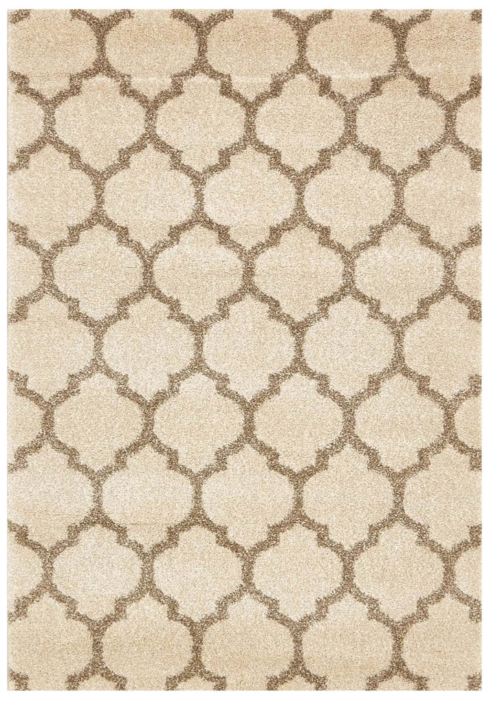 Beige Moroccan Hand Tufted Rug