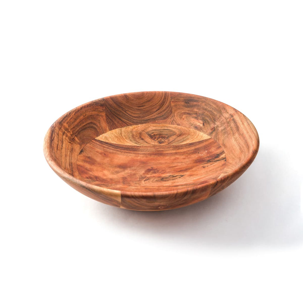 Acacia Wood Serving Bowl Large 12"
