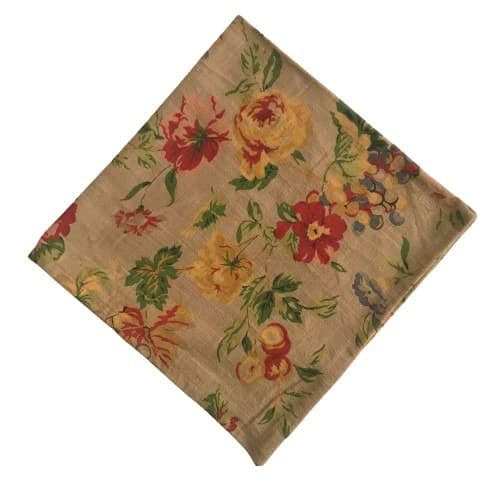 Rustic Earthy Floral Napkin (Set Of 4)