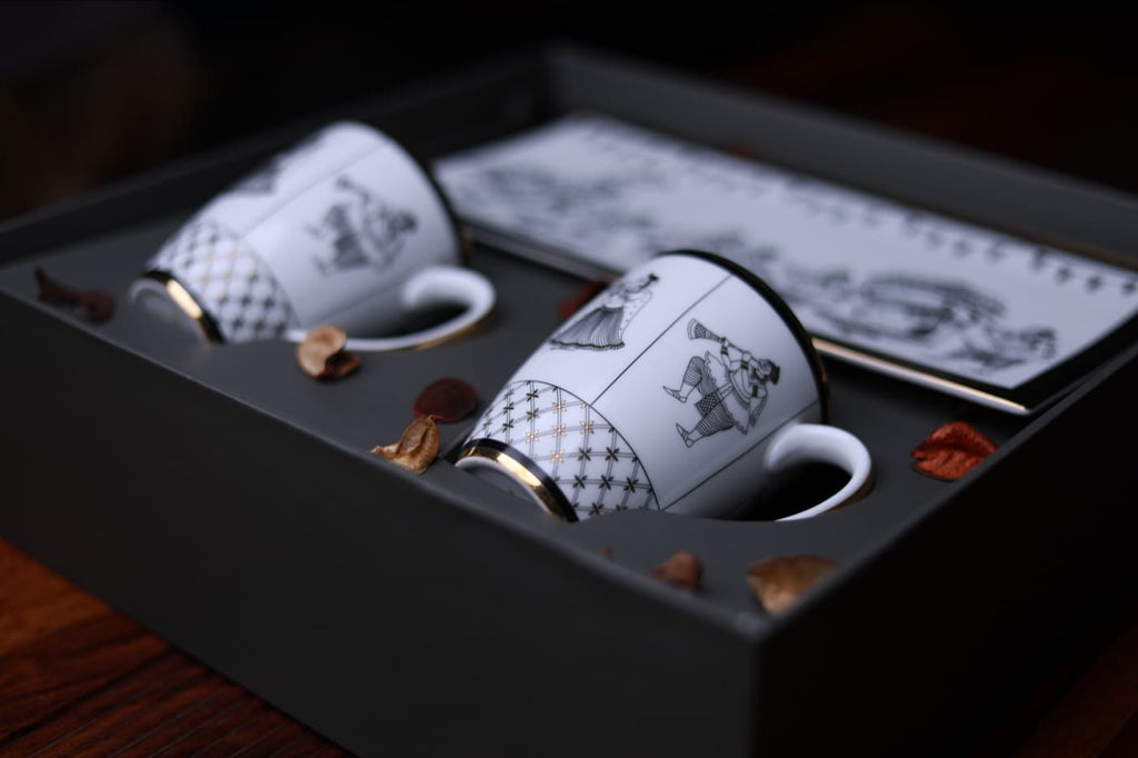 Gift Set – Byah Cookie Plate And 2 Coffee Mugs