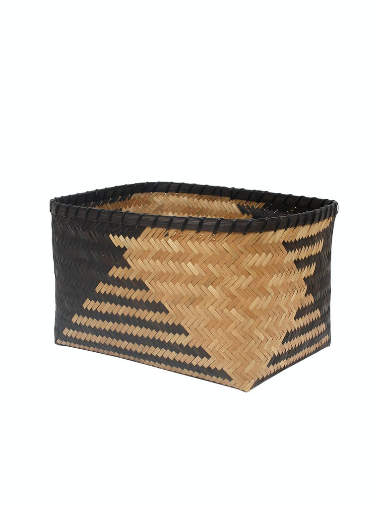 Trikha Bamboo Basket Black