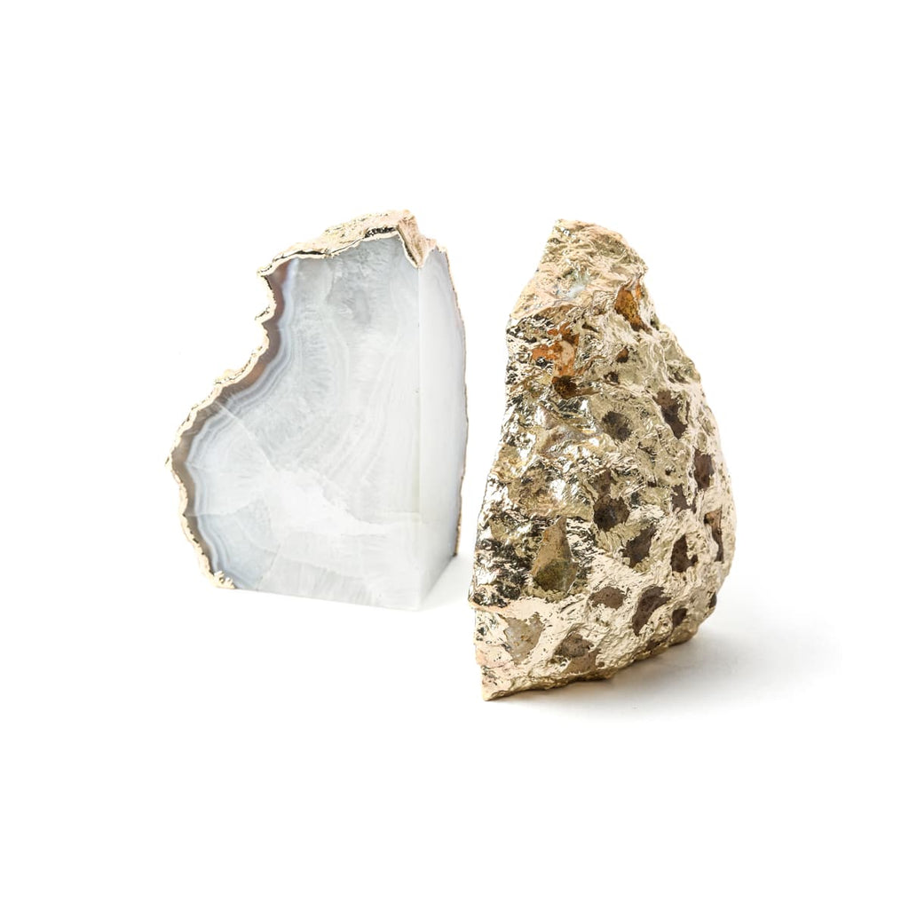 Book End - White Agate
