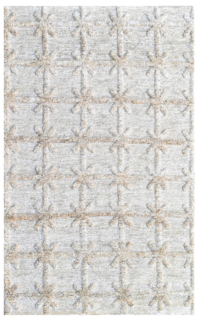 Cream Hand Knotted Jute Rug