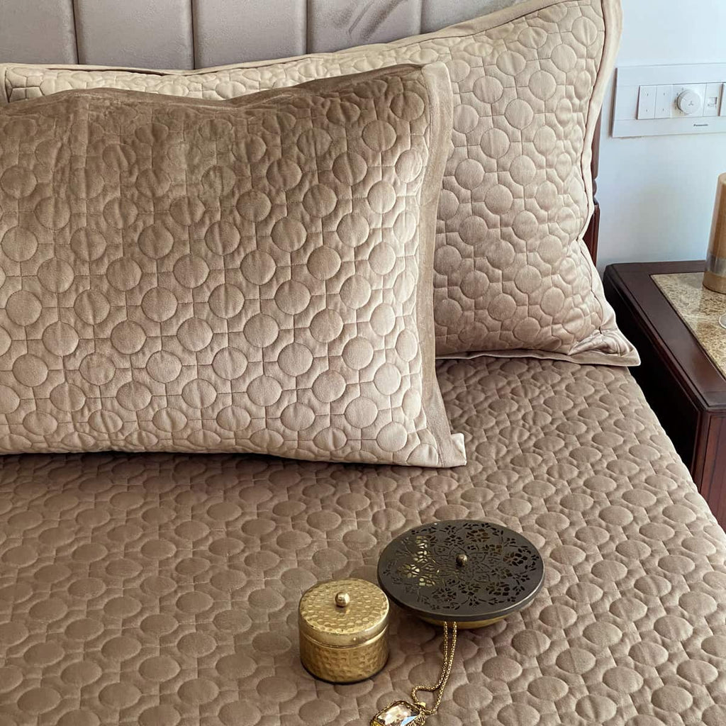 Oriental Champagne Gold Bedspread