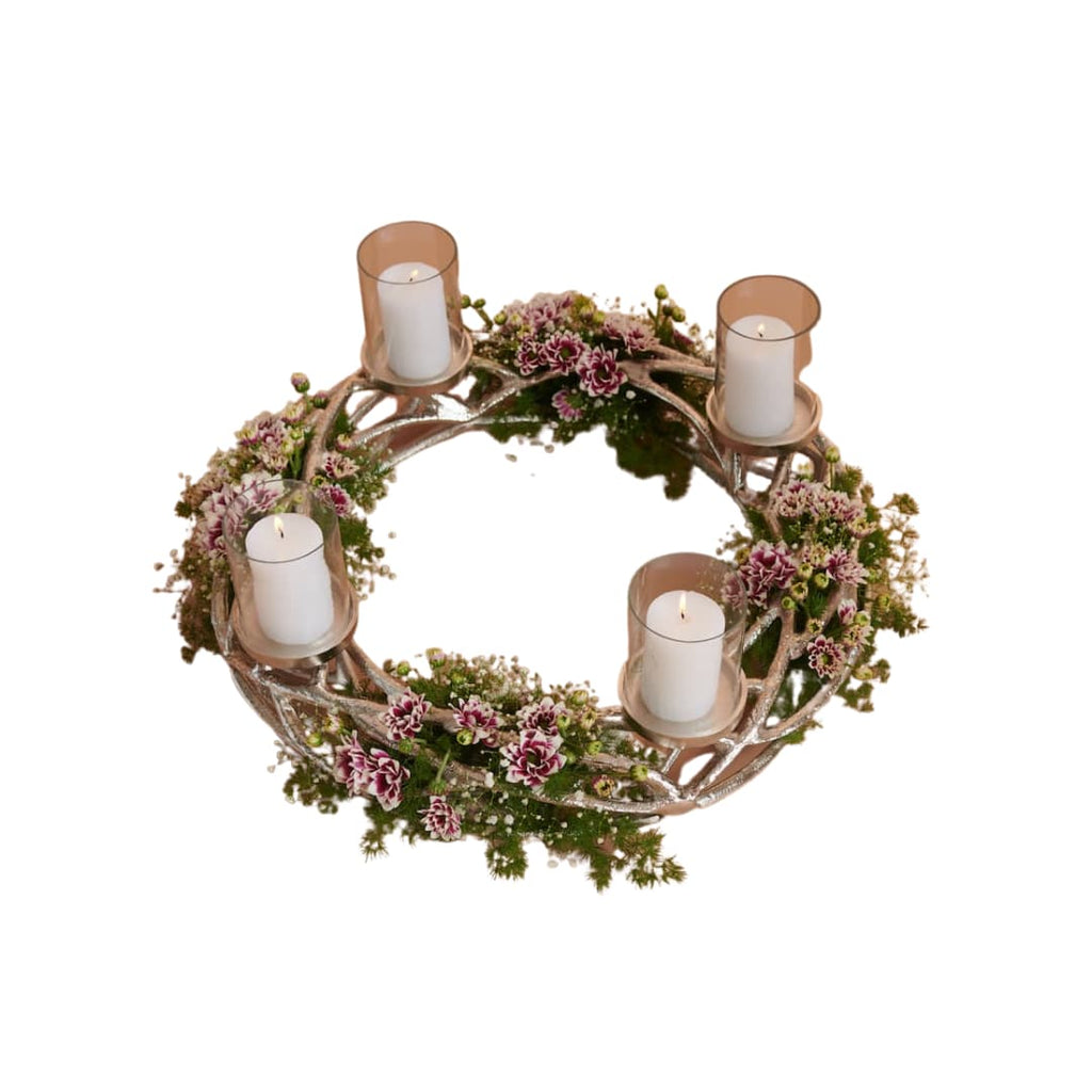 Silver Nest Candle Holder Large