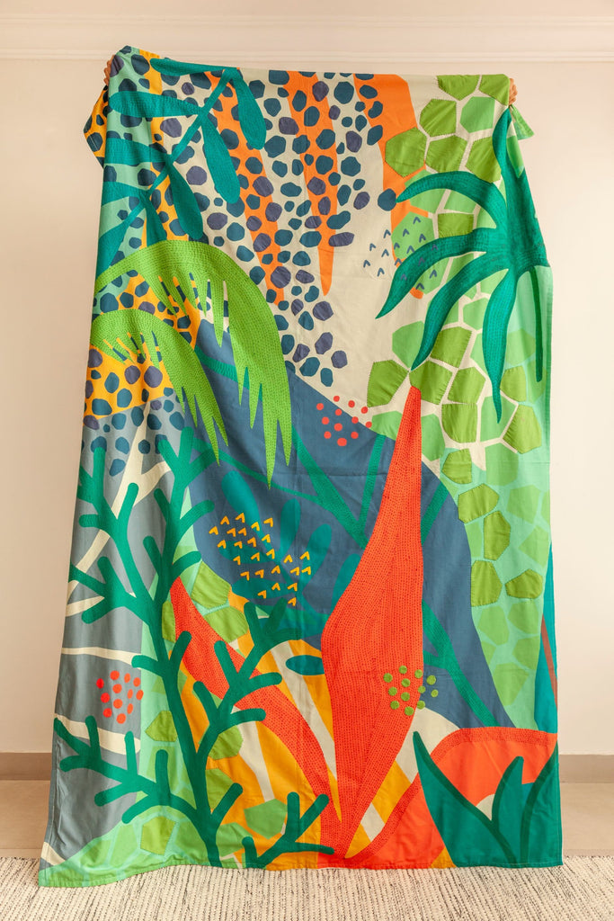 Spot The Leopard Bed Cover-Single