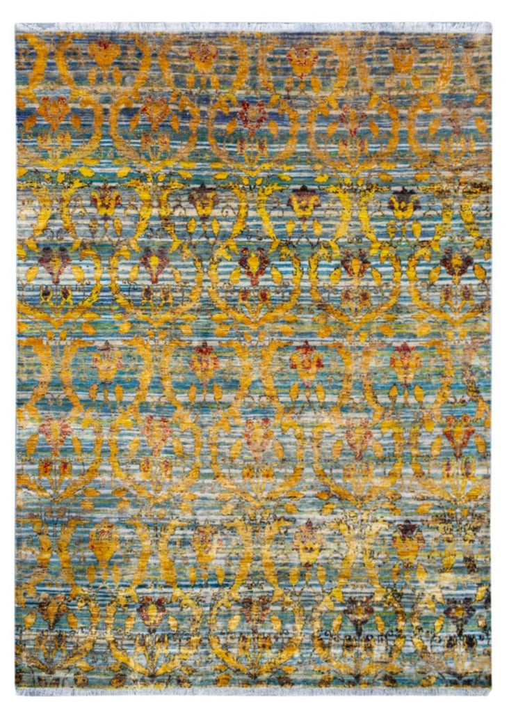 Uma Ikat Saree Silk Rug