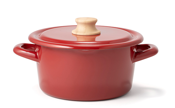 Casserole With Lid - Wine Red (2.3 Ltr)