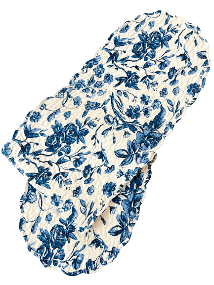 Blue Floral Table Runner