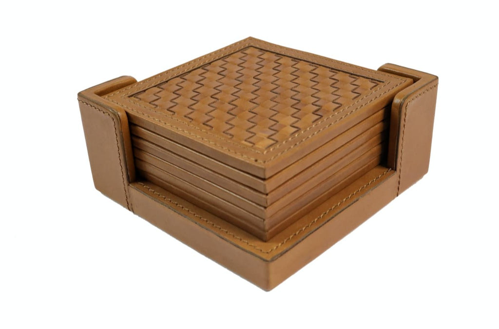 Oak Coasters Mud (Set of 6)