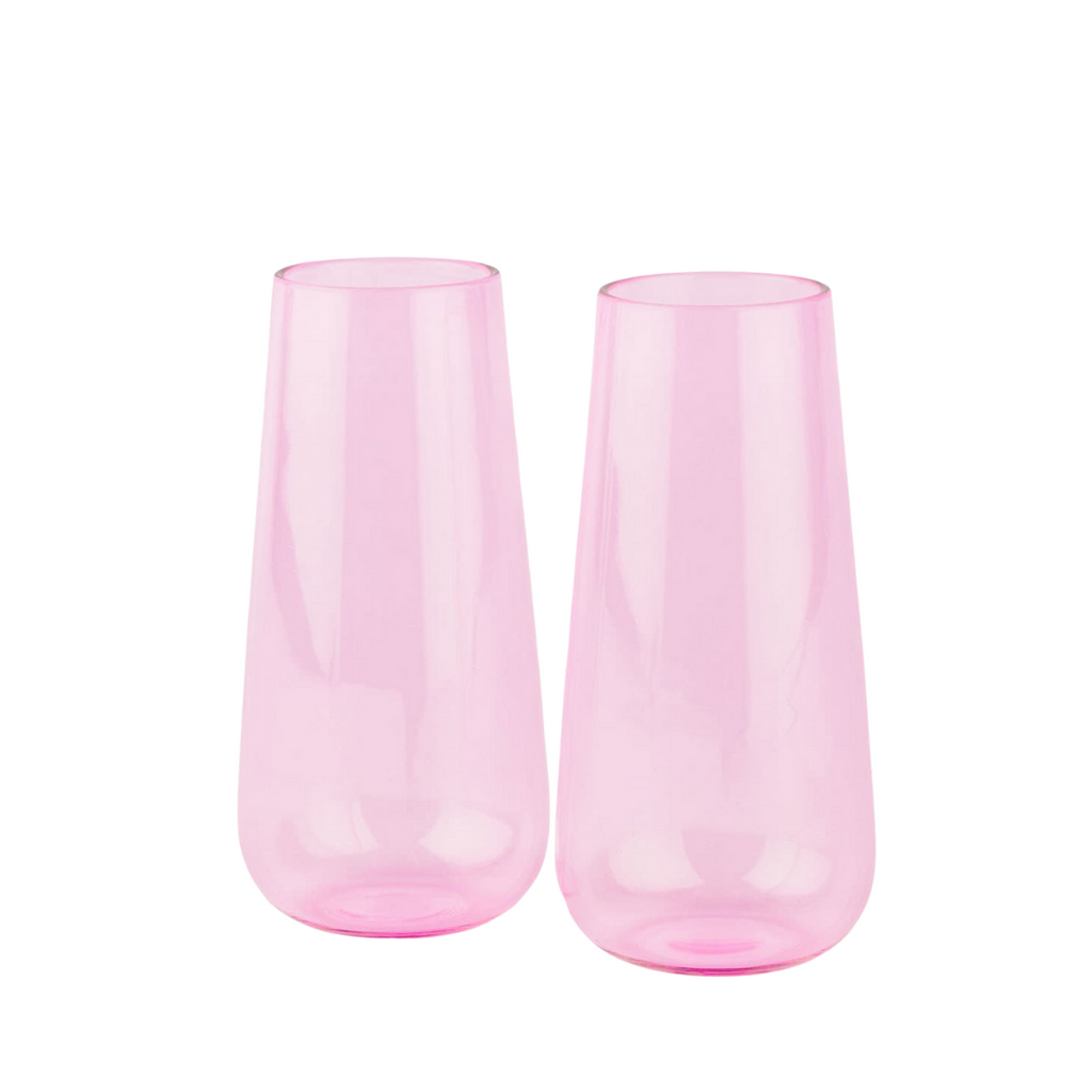Juliette Cocktail Glasses (Round) – Pink (Set of 2)