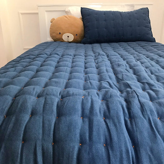 Denim Tufted Quilt