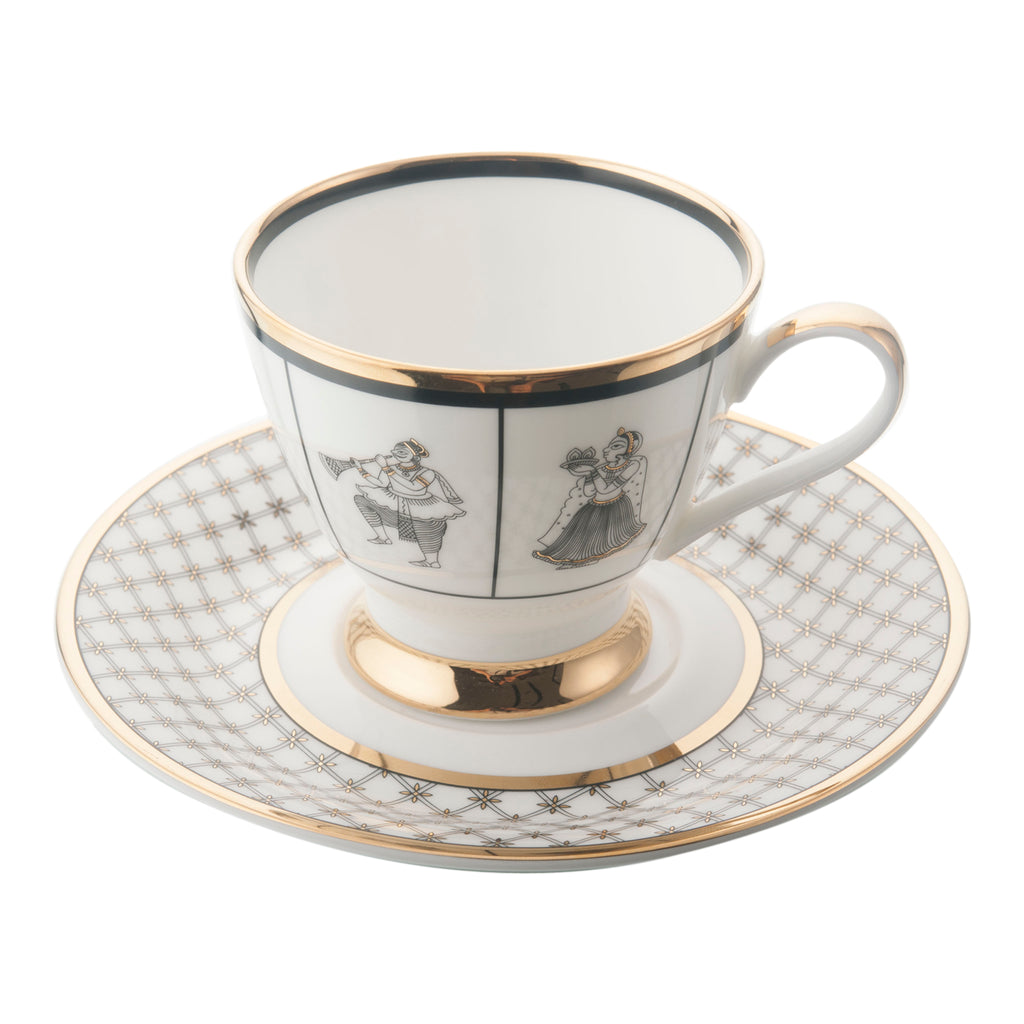 Byah Tea Cup Saucer (Set Of 2 )