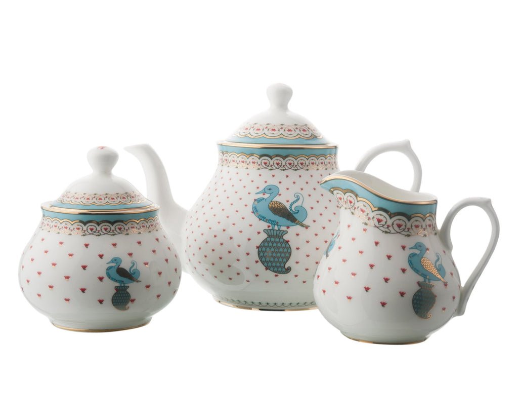 Dasara Tea Pot, Creamer & Sugar Pot