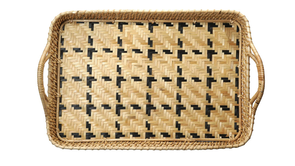 Cane Tray (Black / Natural)