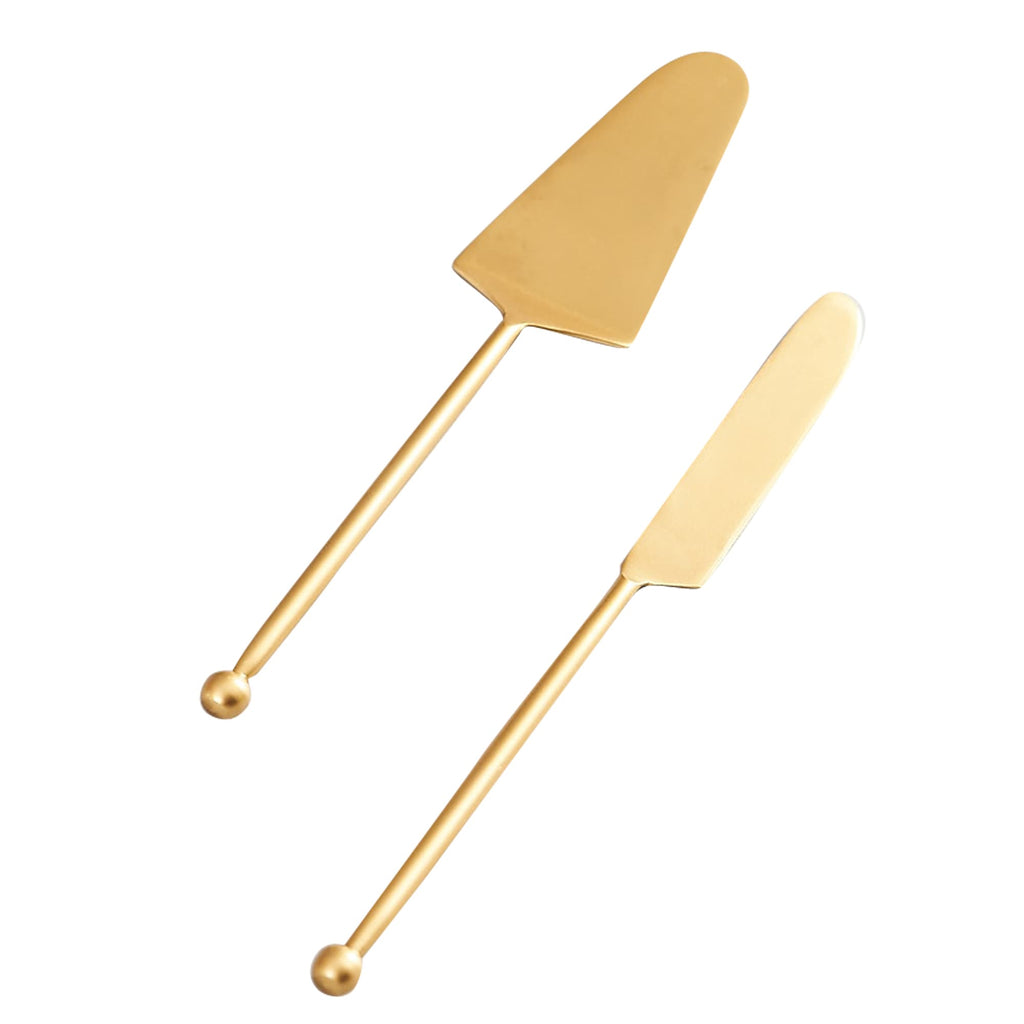 Gold Stainless Steel Cake Server