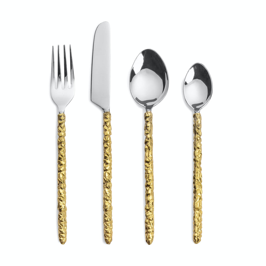 Gold ATAKO Cutlery Set (Set of 24)