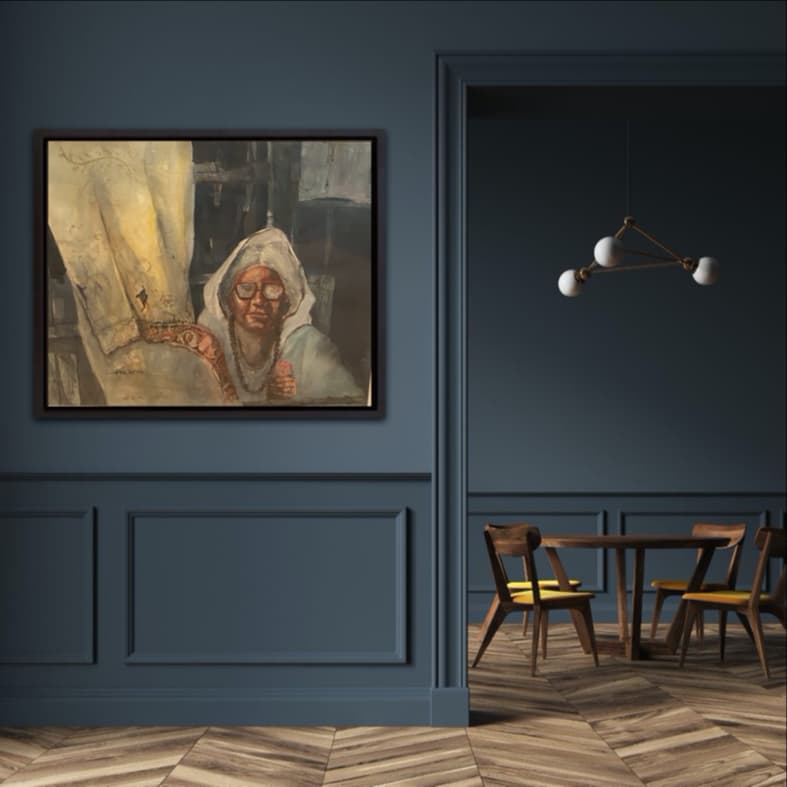 Grandmother by Pradip Maitra