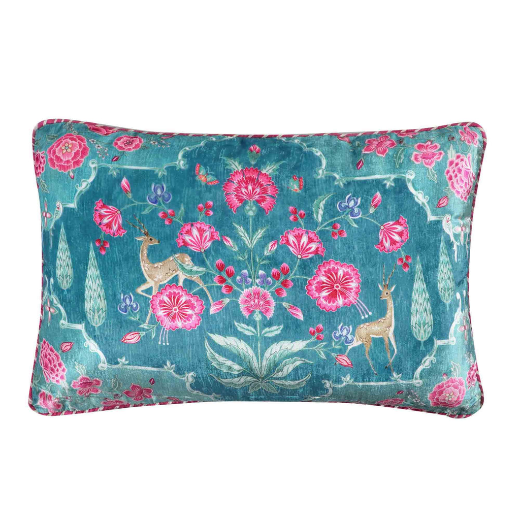 Gulzar Cushion Cover - Aqua Slim