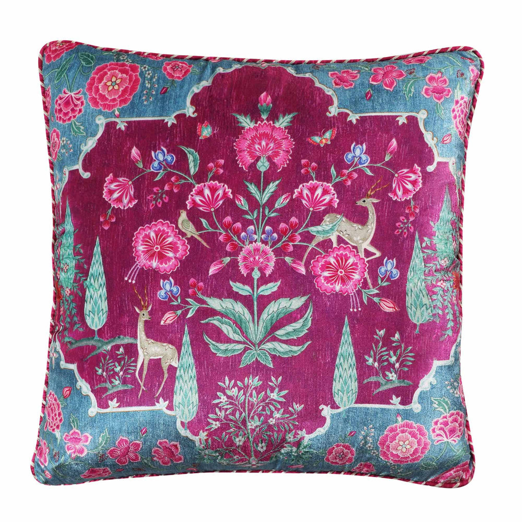 Gulzar Cushion Cover - Ruby