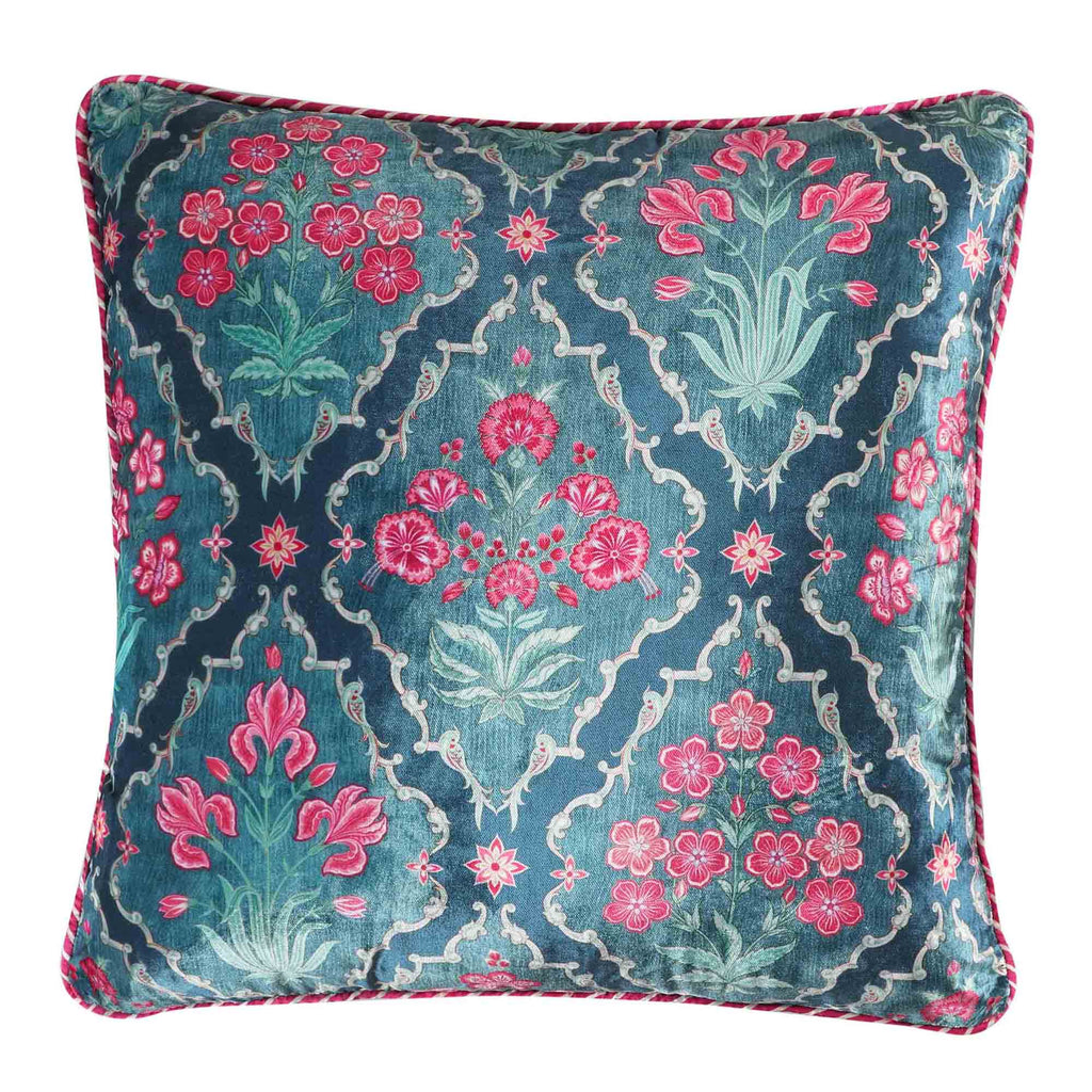 Gulzar Jaal Cushion Cover - Lapiz Blue