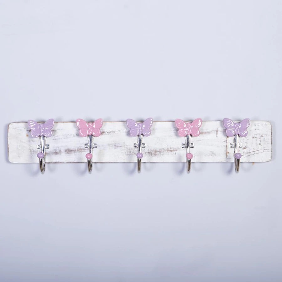 Pink And Lilac Butterfly Hook Plank
