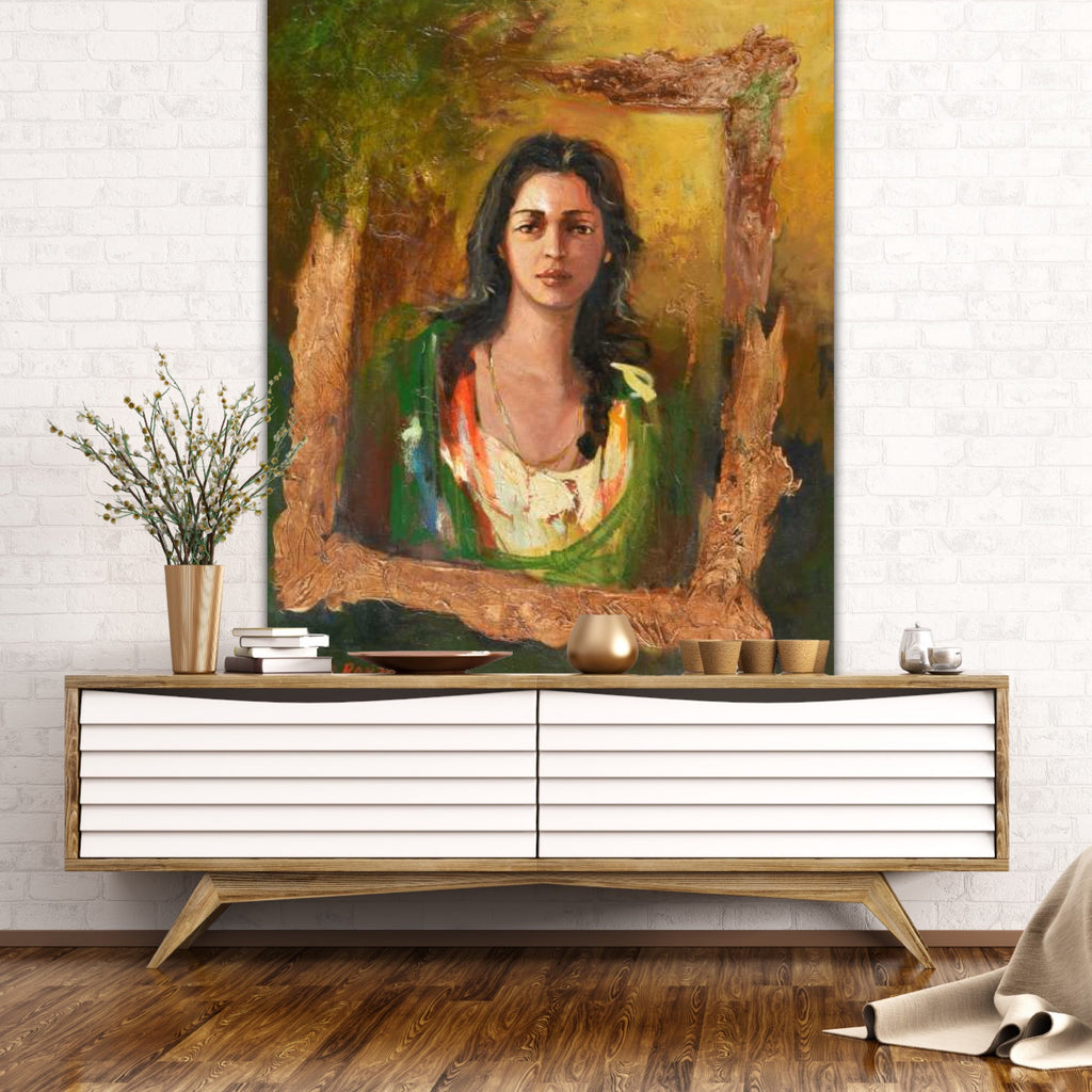 Woman in Frame by Sameer Ray