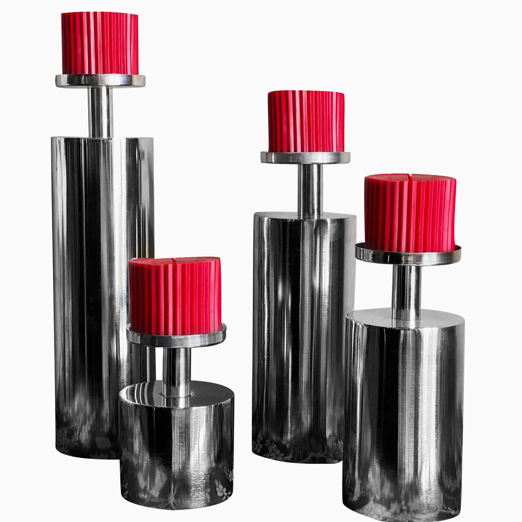 Magnolia Silver Two In One Candle Stand/Vase