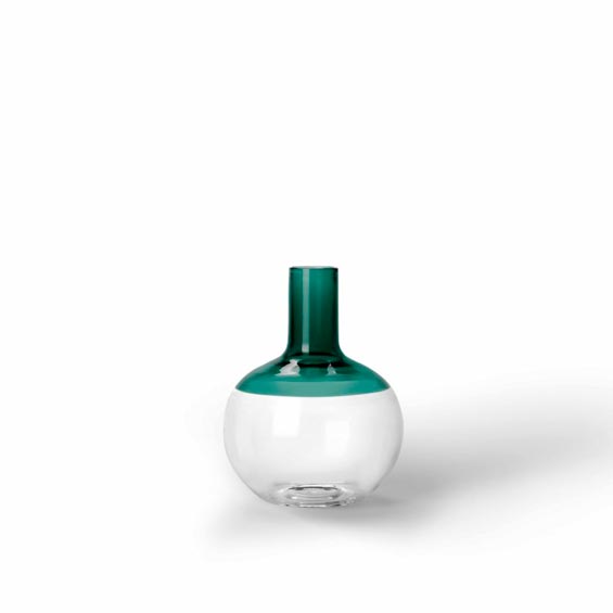 Iris Small Teal Vase