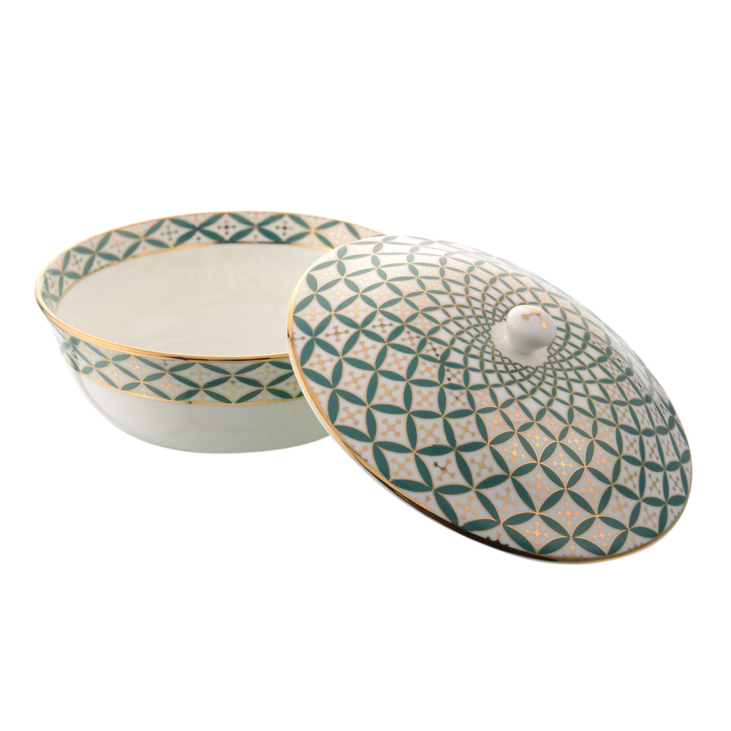 Jyamiti Serving Bowl With Lid 3 Portion