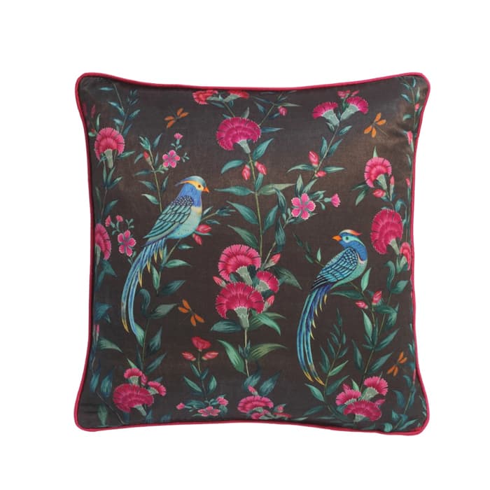 Songbird Charcoal Cushion Cover