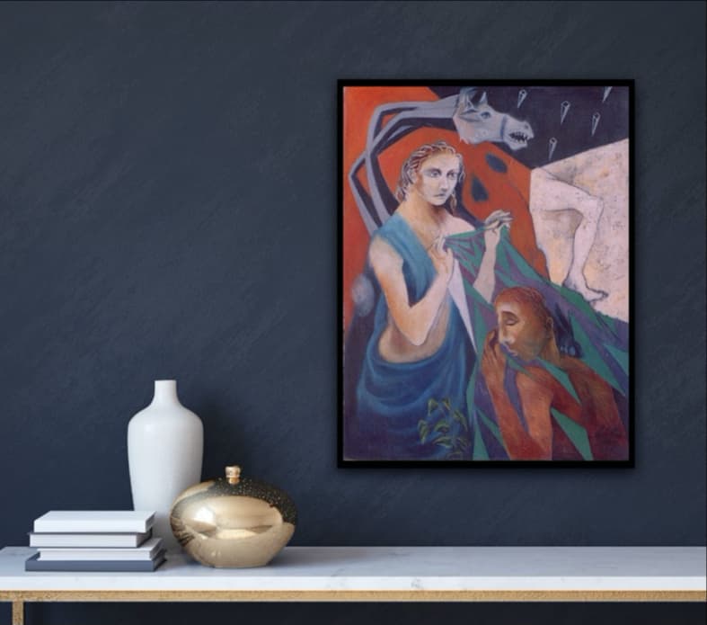 Lady with Horse by Manoj Aggarwal